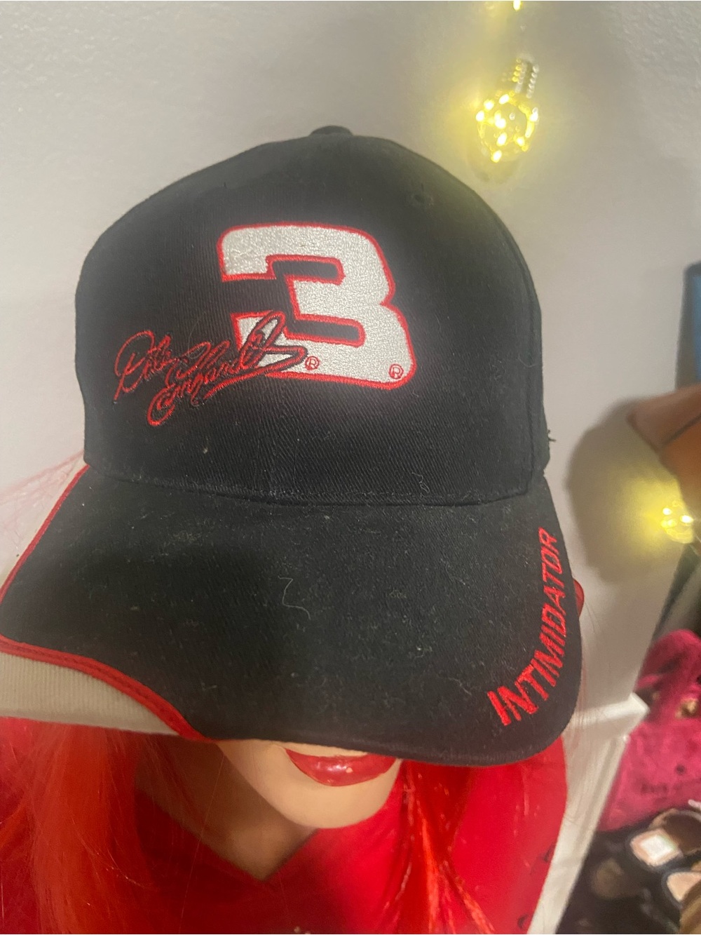 Chase Authentics Black and Red Baseball Cap - Embroidered Interior Tag